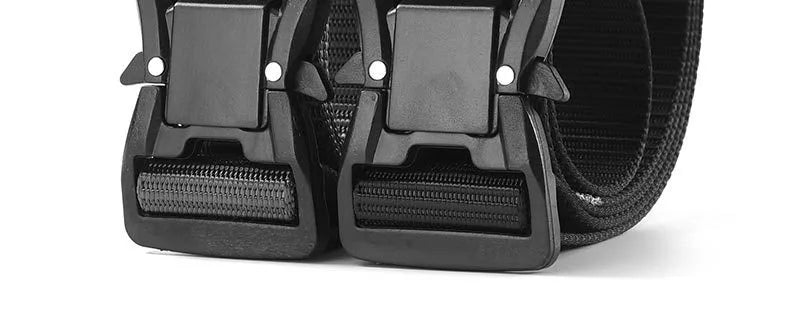 Plus Large LONG Size 125 140 160 180cm Men's Belt Canvas Multi-functional Tactical Quick Release Magnetic Alloy Buckle Belts
