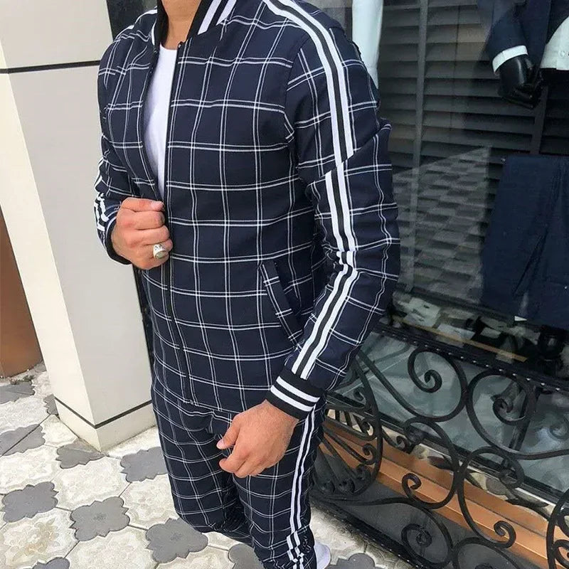 Men's Outdoor Sports Suit New Style Quick Dry Sweatshirt Pants 2-Piece Set Cross-Border Casual Attire For Active Men