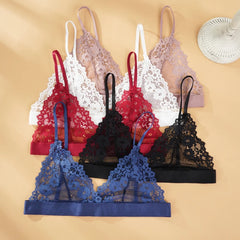 Bra For Woman Lace Thin Underwear Female Unlined Transparent Bras For Women