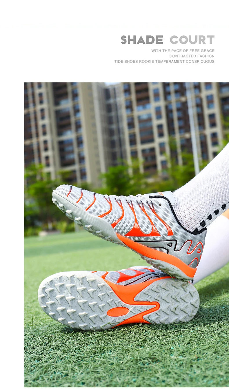 Men Soccer Shoes Adult Kids TF/FG Futsal Boys Ultralight Soccer Cleats Professional