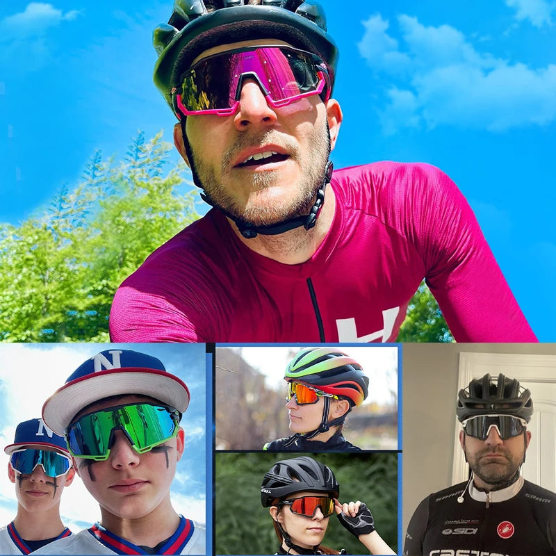 Sunglasses UV400 Protect Cycling Glasses Sports Polarized Men Bicycle