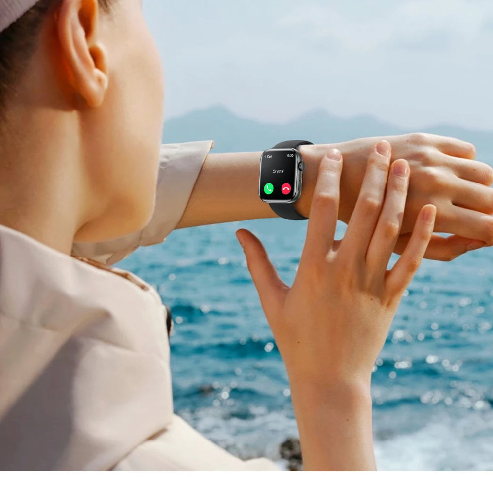 New Series 11 Watch Original Men Women Bracelet AMOLED Display Heart Rate Bluetooth Call GPS Track Waterproof Sports Smartwatch