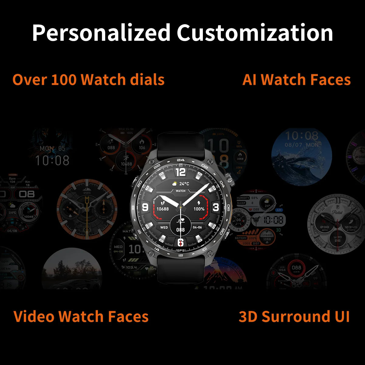 2025New Built-in GPS Offline Map Position Smart Watch Men 4GB Memory 3ATM Waterproof MP3/4 Compass BT Call Swim Sport Bracelets