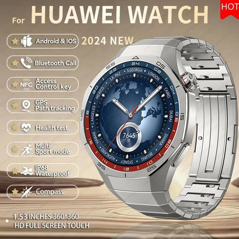 For Huawei Watch GT5 Pro Smart Watch 1.53 Inch HD AMOLED Screen