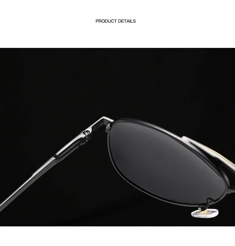 Luxury Pilot Polarized Sunglasses Men Women Driving Fishing Retro Sun Glasses Brand Designer Male Metal Sunglasses For Man UV400