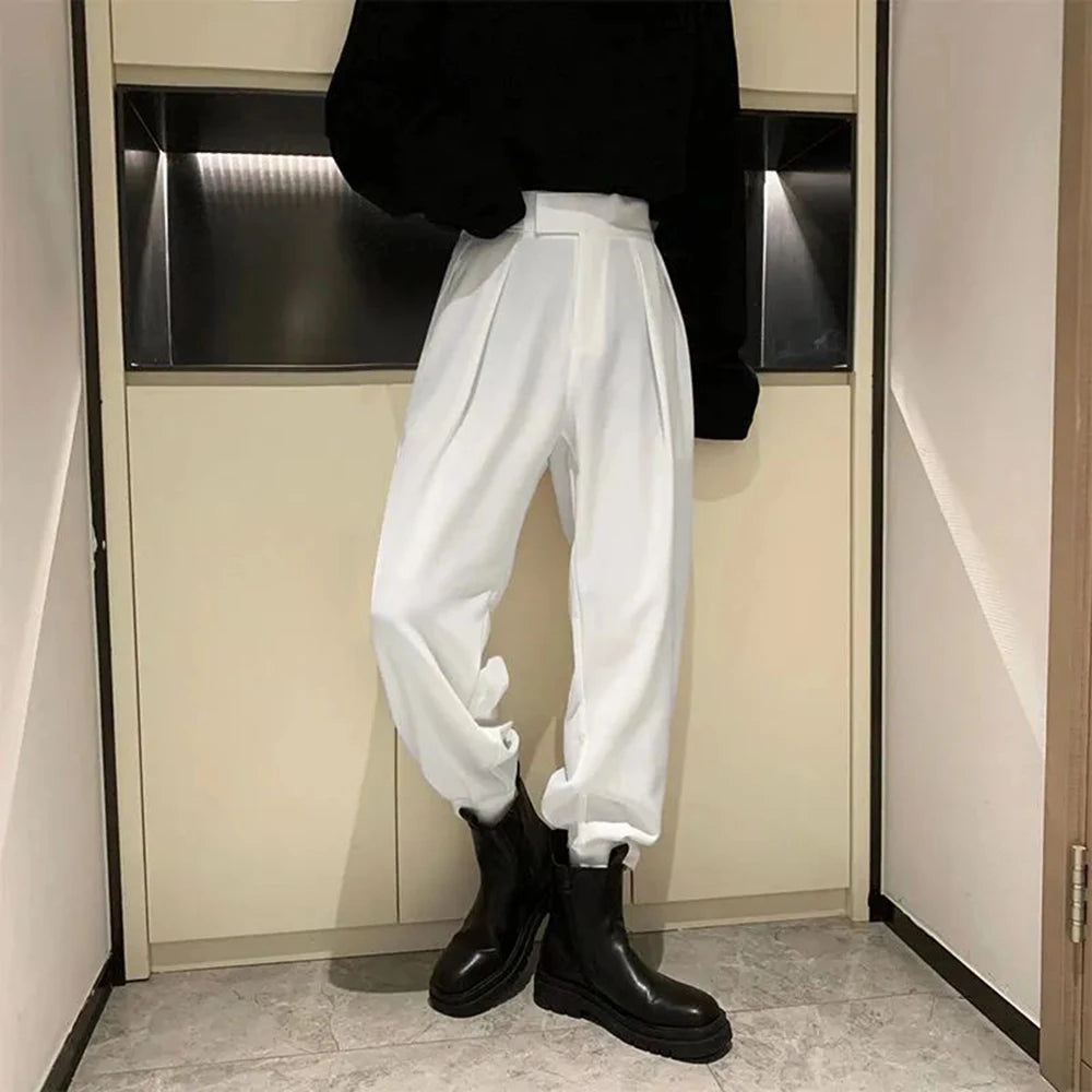 Men Pants Streetwear Joggers Casual Harem Trousers Harajuku Korean Tapered Male