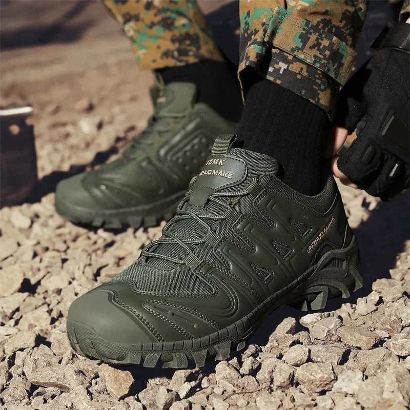 New Men Tactical Boot Combat Anti-Slip Brand Work Safety Shoes Breathable Special Force Army Boots Male Military Motorcycle Shoe
