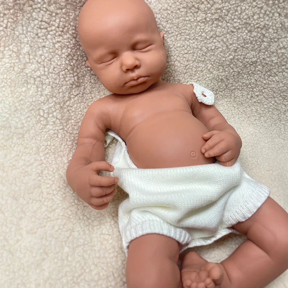 Full Body Silicone Reborn Baby Girl Loulou 20Inch 1:1 Lifelike Silicone Bebe Washable Newborn Dolls for Kids Teaching