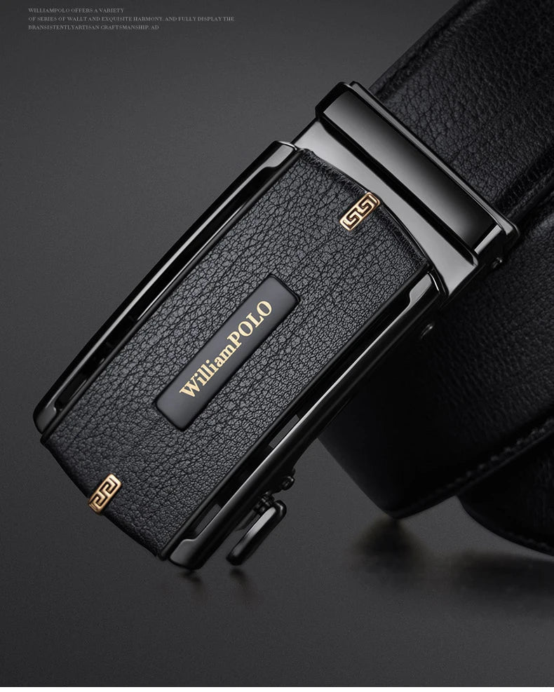 Men's automatic buckle belt, fashionable and versatile waist belt, personalized and casual pants belt