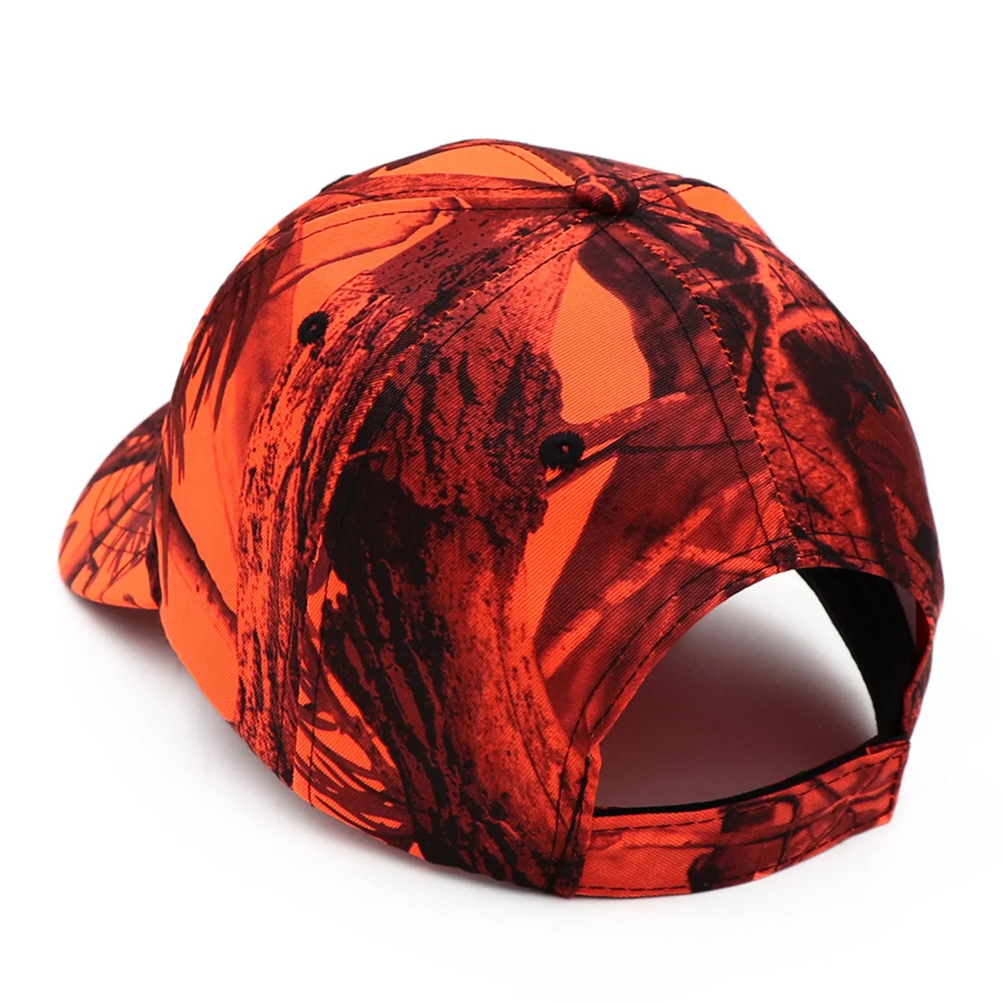 KOEP Jungle Tree Orange Camouflage Cotton Dad Snapback Hat Outdoor Fishing Baseball Cap Bold Fluorescent Orange Camo Hunting Hat