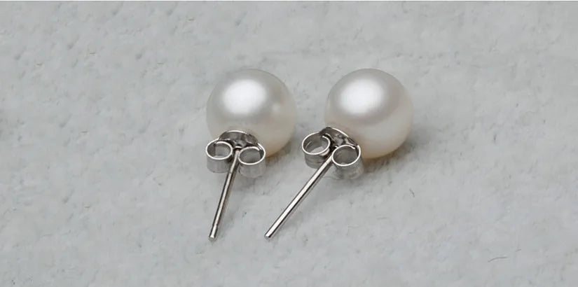 925 Sterling Silver Pearl Retro Stud Earrings For Women Luxury Designer Jewelry Accessories   GaaBou