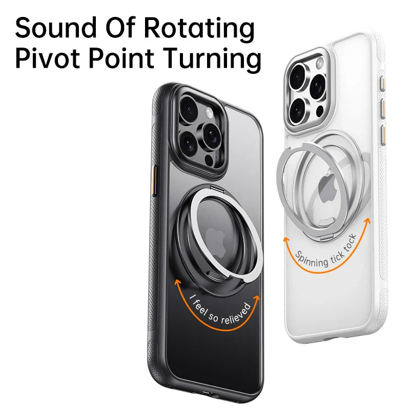 Magnetic 360 Degrees Rotating Ring Holder Case For iPhone 17 Pro Max / 17 Air