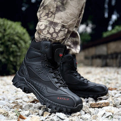 Casual Men High Quality Brand Military Leather Boots Special Force Tactical Desert Combat Men's Boots Outdoor Shoes Ankle Boots