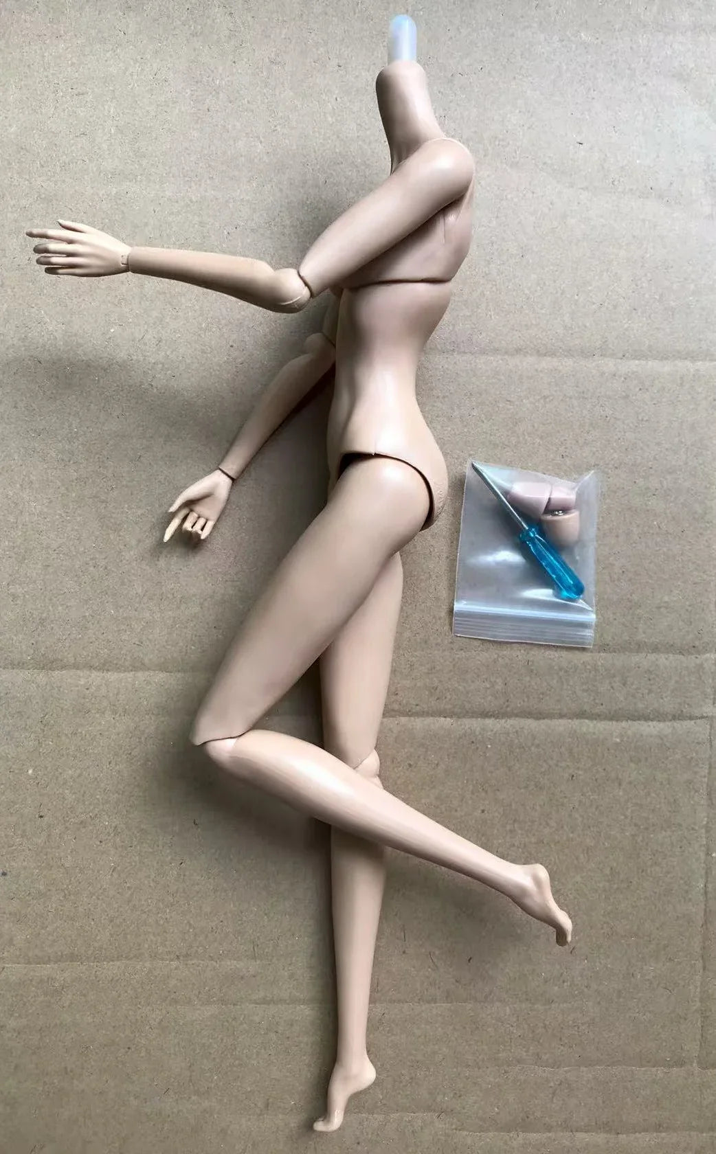 MENGF 12 Joints Movable Doll Body Pink Red White Beige Brown Coffee Green Color Doll Figures 28CM Super Model For FR IT Heads