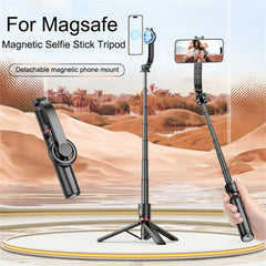 Magnetic Mini Extendable Selfie Stick Tripod Holder Stand with Bluetooth Wireless