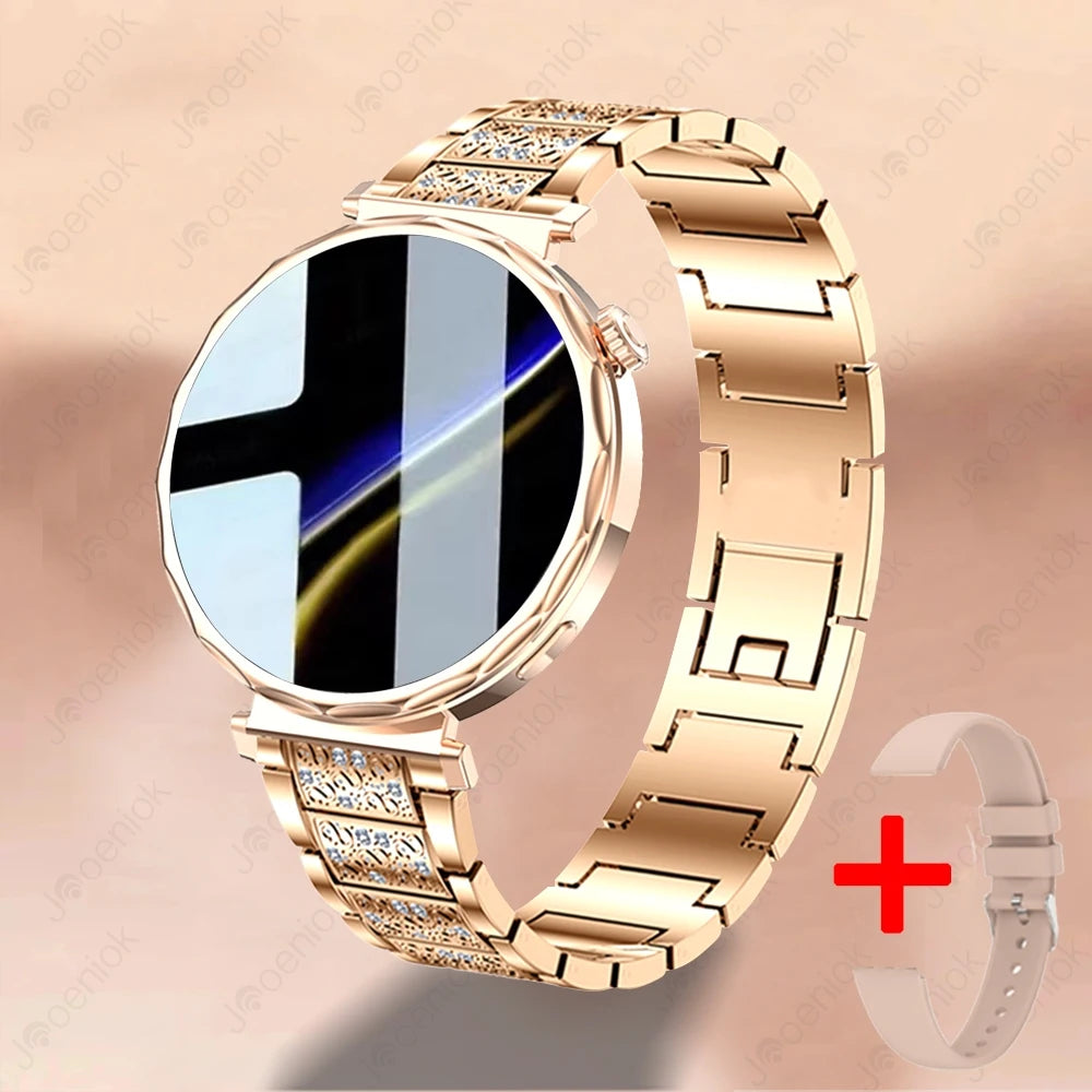 Fashion Women's Smart Watch AMOLED HD Screen Health Monitoring GPS Sports Track Watch Bluetooth Call Smartwatch Android IOS