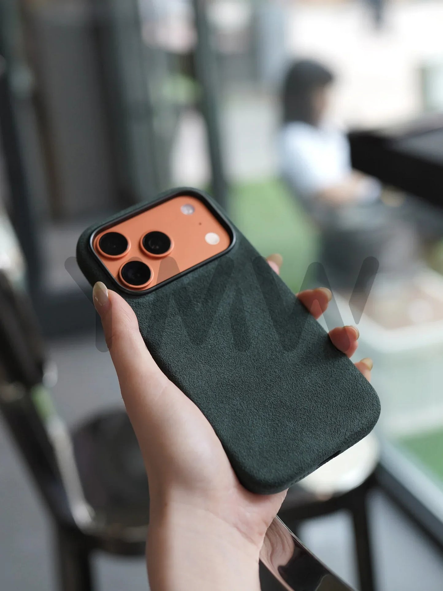 Case for iPhone 17 16 Pro Max Compatible Magsafe Business Supercar Interior Same Suede Leather Phone Cover