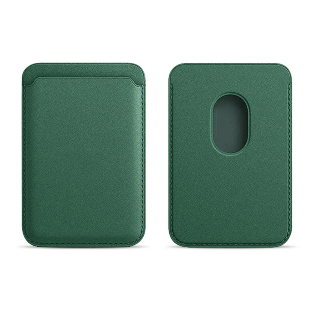For Magsafe Wallet Card Holder Case For Apple iPhone 17 16 15 14 13 12 Pro Max Magnetic Leather Bag Adsorption Cover Accessory