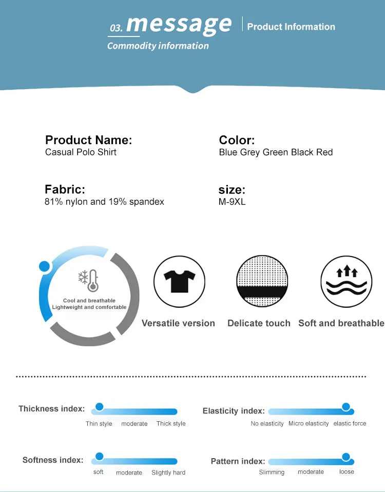 M-9XL Summer Polo Shirt Men New Breathable Mesh Ice Silk Quick-drying Short-sleeved T-shirt Elastic Sports Tops Men Clothing