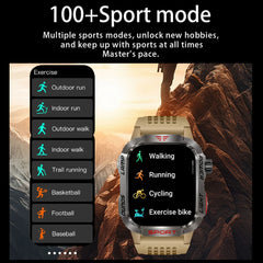 Outdoor Sports Smart Watch Men 2.01" GPS Tracker Compass LED Flashlight 600mAh Battery Waterproof Bluetooth Call Smartwatch Man