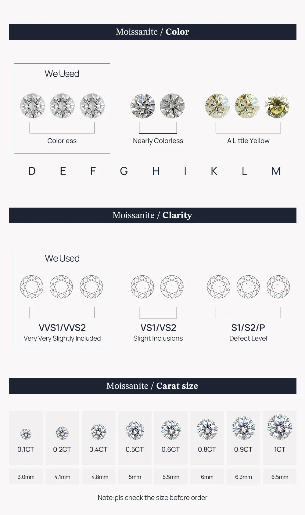 CANNER 0.5-1.2 Carat D Color Moissanite Ear Stud Earrings For Women 925 Sterling Silver Sparkling Piercing Earring Fine Jewelry