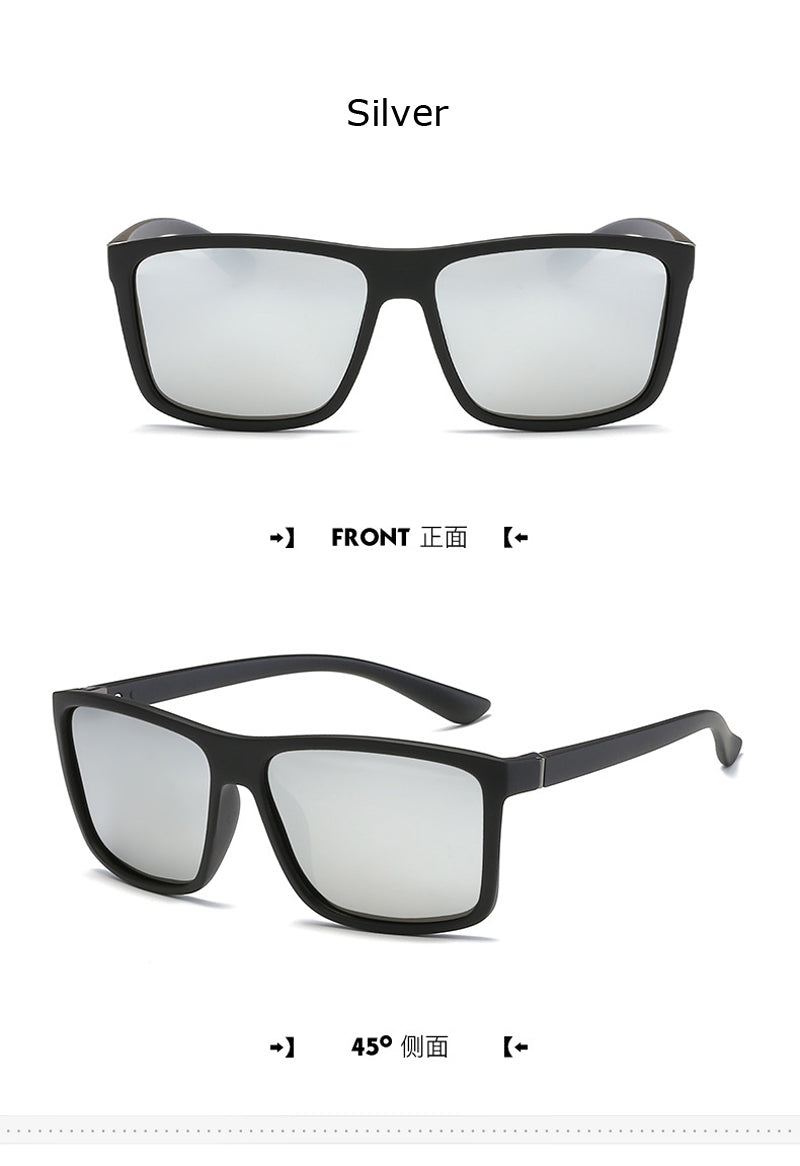 Luxury Square Vintage Polarized Sunglasses For Men Women Fashion Travel Driving Anti-glare Sun Glasses Male Eyewear UV400