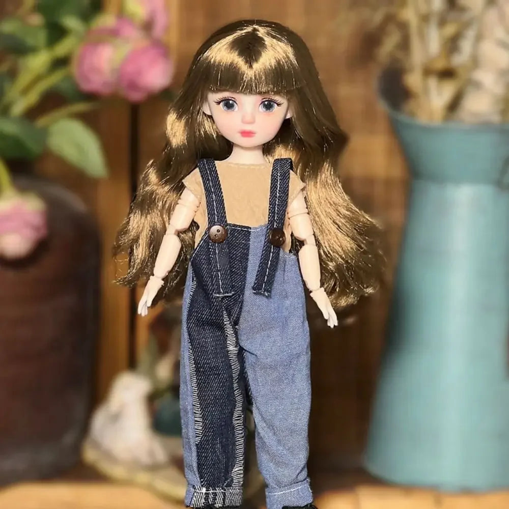 Ball jointed Doll Toys Bjd Dolls For Girls Dolls 1/6 Starry Gray Eyes 30cm Lolita Fashion Dress DIY Toy Children Birthday Gifts