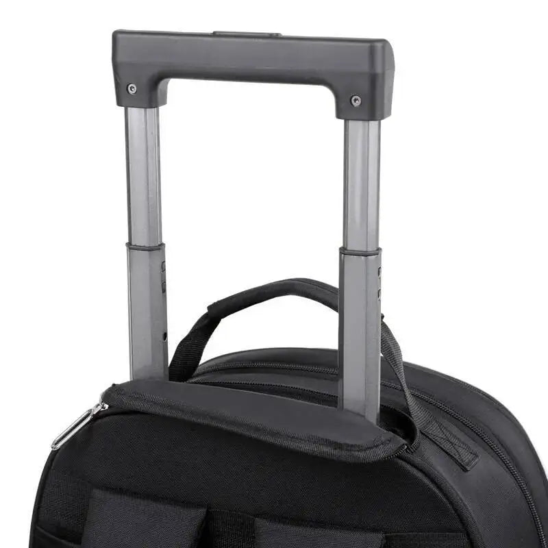 Large Capacity Travel Backpack With Wheels Hidden Pull Rod Waterproof Carry On Luggage Weekend Travel Bag For Men Business Trip