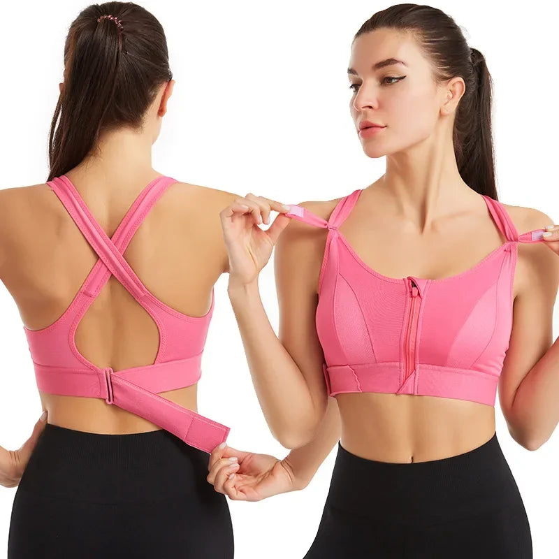 Sports Bras For Women Elastic Fitness Athletic Brassiere Slim Yoga Crop Top