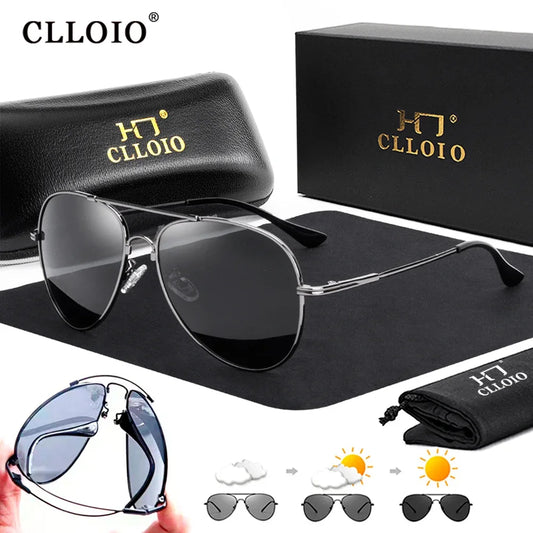 Sunglasses Men Women Fashion Photochromic Sun Glasses Chameleon