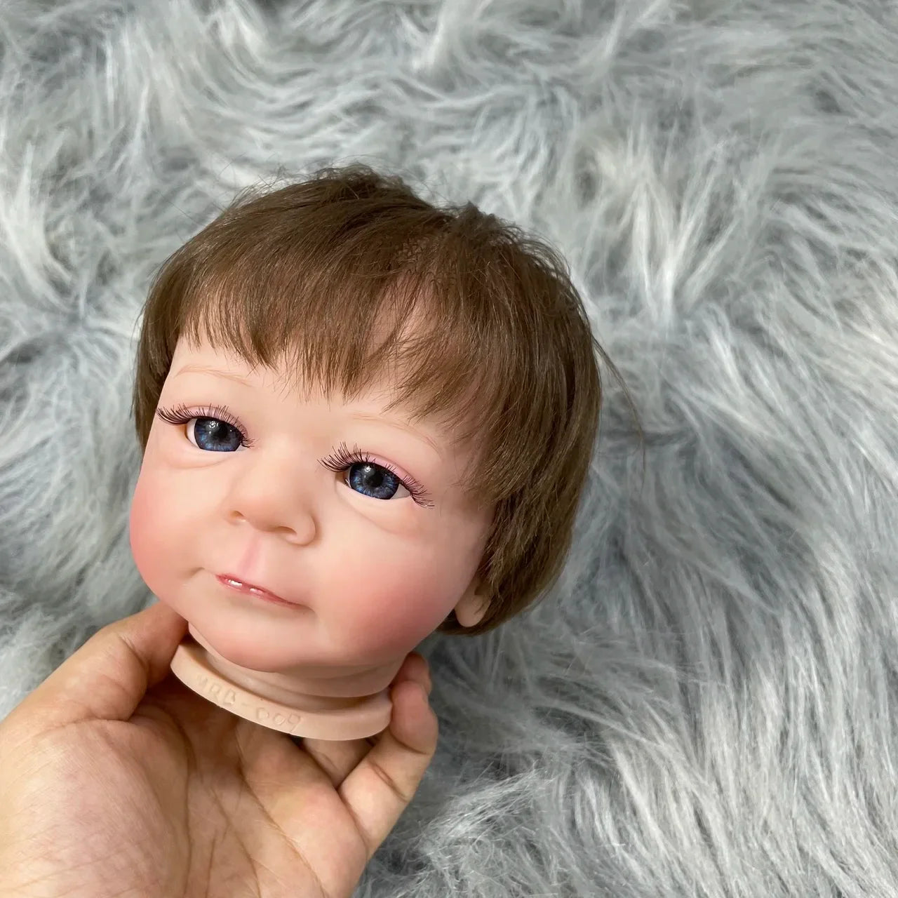 19 Inch Painted Reborn Doll Kit Felicia With Hair and Eyelashes 3D Skin Visible Veins Doll Mold Parts With Cloth Body