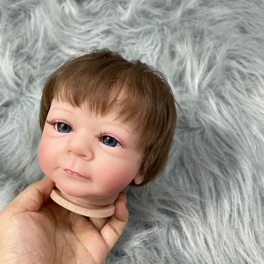 19 Inch Painted Reborn Doll Kit Felicia With Hair and Eyelashes 3D Skin Visible Veins Doll Mold Parts With Cloth Body