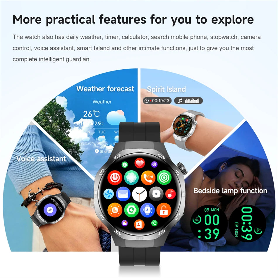 For Huawei Watch GT5 Pro Smart Watch 1.53 Inch HD AMOLED Screen