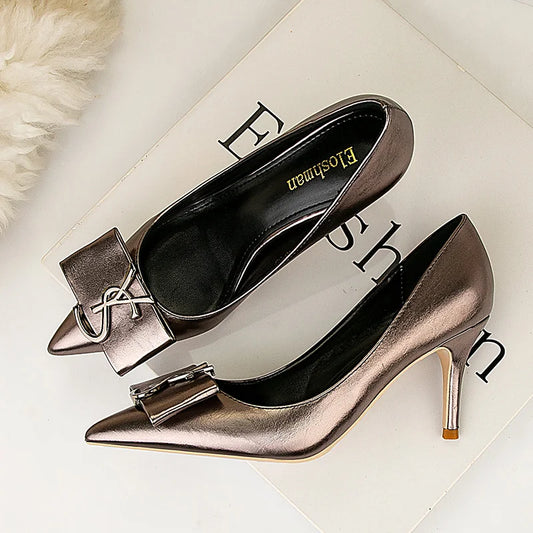 Women YS Luxury Replica Brand Designer Pumps 7cm High Heels