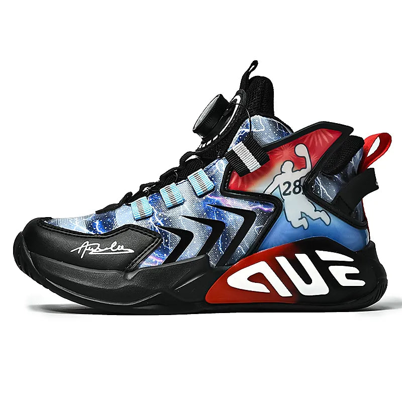 Basketball Shoes Kids Sneakers High Top Running Sports Shoes for Boys Tenis Boots Lightweight Children Sneakers