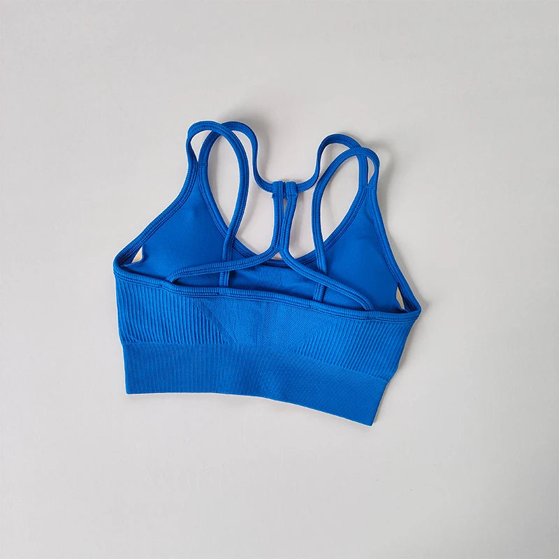 Sports underwear women's running shockproof back fitness bra