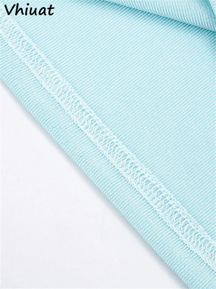 Vhiuat Summer Women Patchwork Sleeveless Strapless Short Dress Backless Bandage Sexy Elegant Casual Beach Party Dress 2026