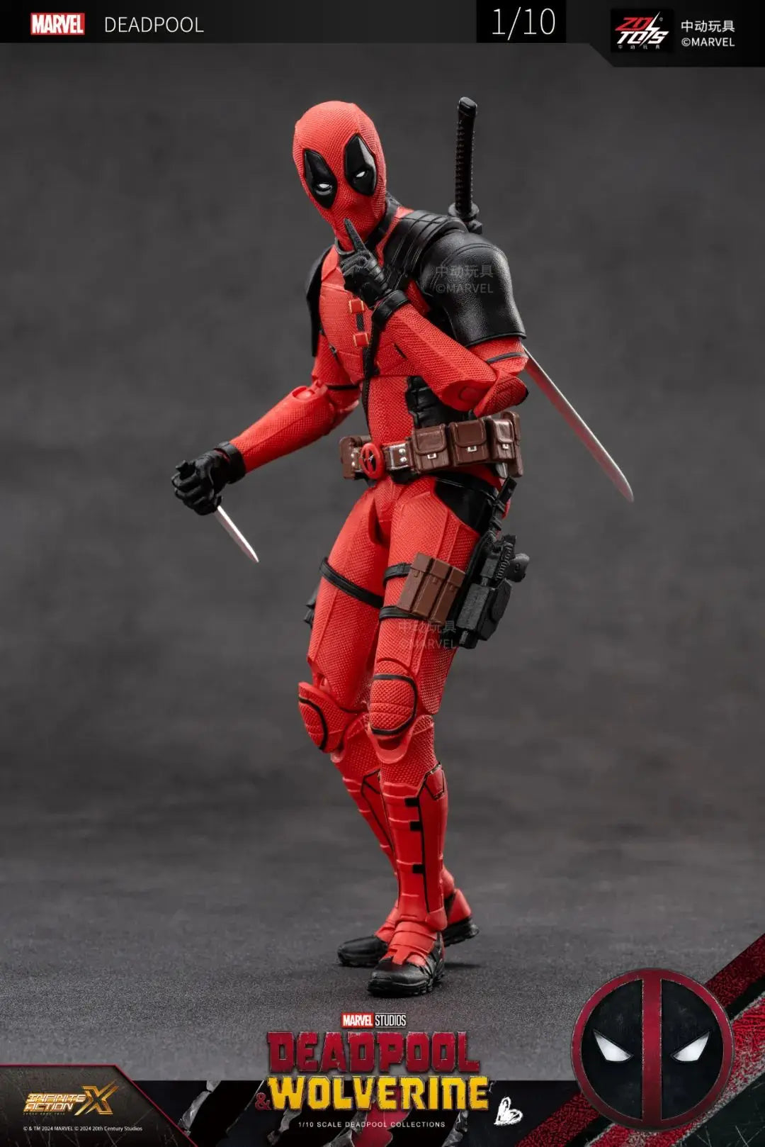 Deadpool & Wolverine  Action Figure ZD Original Thor 1/10 X-Men Limited Guardians of The Galaxy Lord Cartoon Toys for Kids Gift
