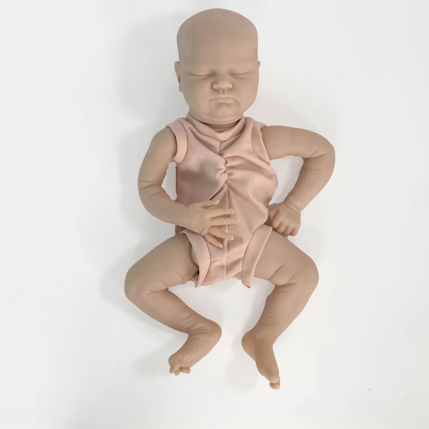 NPK 20inch Newborn Baby Reborn Doll Kit Baby Quinlyn Lifelike Soft Touch Fresh color Unfinished Doll Parts DIY Toys