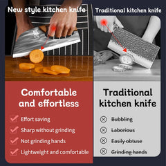 Kitchen Knife, New Full Blade Stainless Steel Chef's Knife, Multi-functional