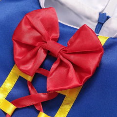 Snow White Princess Dress Kids Girl Costume With Cape Headwear Halloween