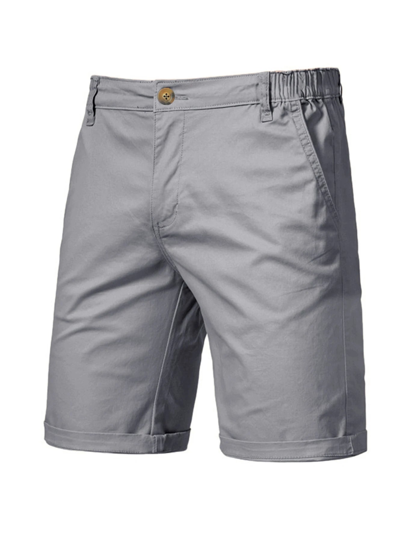2025 New Mens Casual Suit Shorts Summer Business Casual Knee Pants Classic Khaki American Style Streetwear Golf Shorts Beige