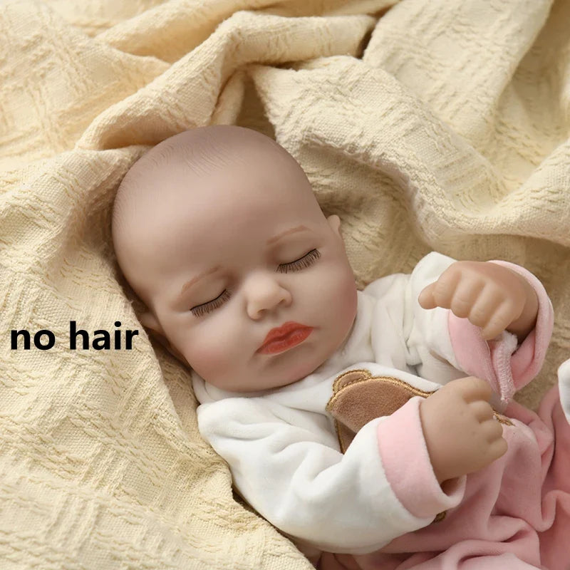 16 Inch 40cm Loulou Full Body Soft Vinyl Girl Reborn Baby Doll Lifelike Bebe Reborn Doll Toys Realistic Baby Doll Toys