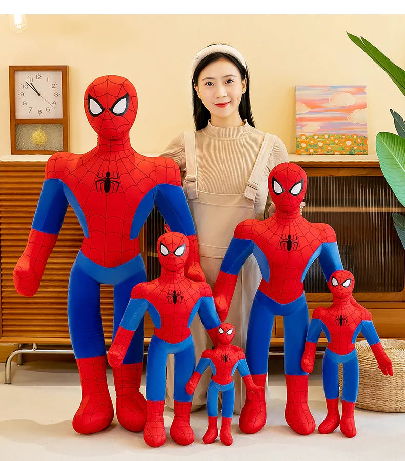 40-120Cm Spiderman New Cute Plush Doll Toys Kawaii Huge Sleep Pillow Cushion Soft Stuffed Animal Doll Birthday Gift for Kids