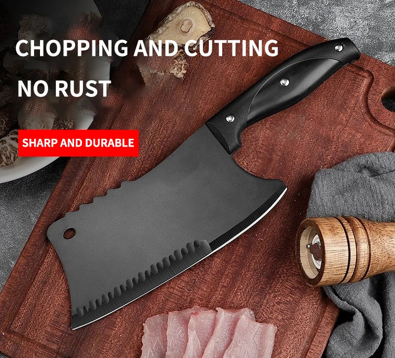 High Hardness Butcher Knife Chopping For Dual Purpose Stainless Steel Bone