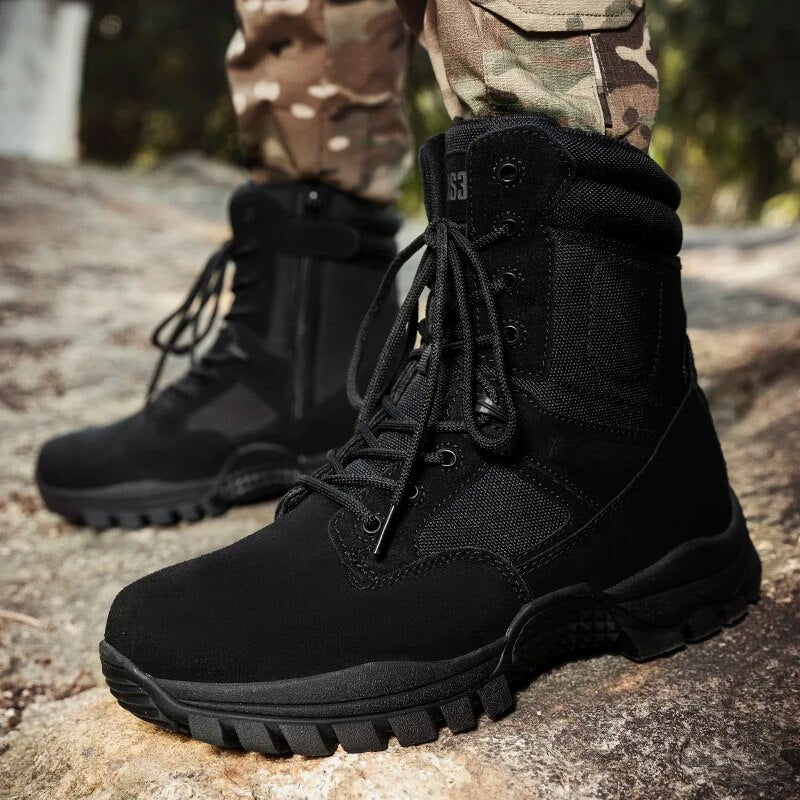 Men Military Boots Outdoor Non Slip Hiking Boots Tactical Desert Combat Ankle Boots