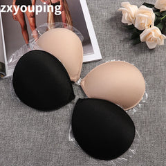 Sujetador Women's Bra Invisible Push Up Bra Self-Adhesive Silicone Seamless