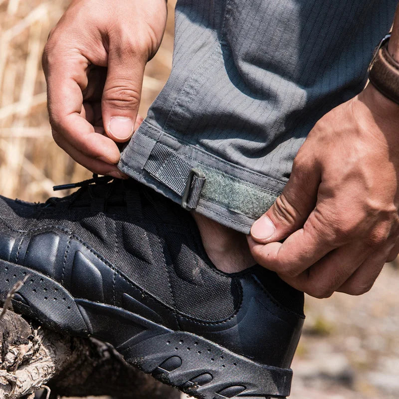 Mens Elasticity Tactical Cargo Pants Outdoor Urban Commute Comfortable Waterproof