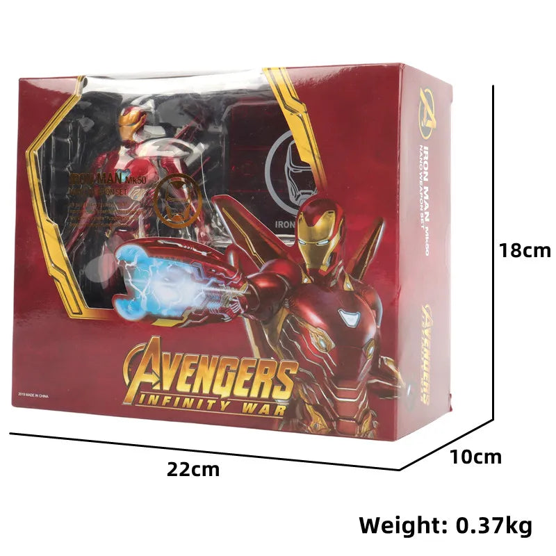 Iron Man MK85 MK50 MK20 MK5 MK7 Action Figure Model Collectible Toys birthday Gift for Children