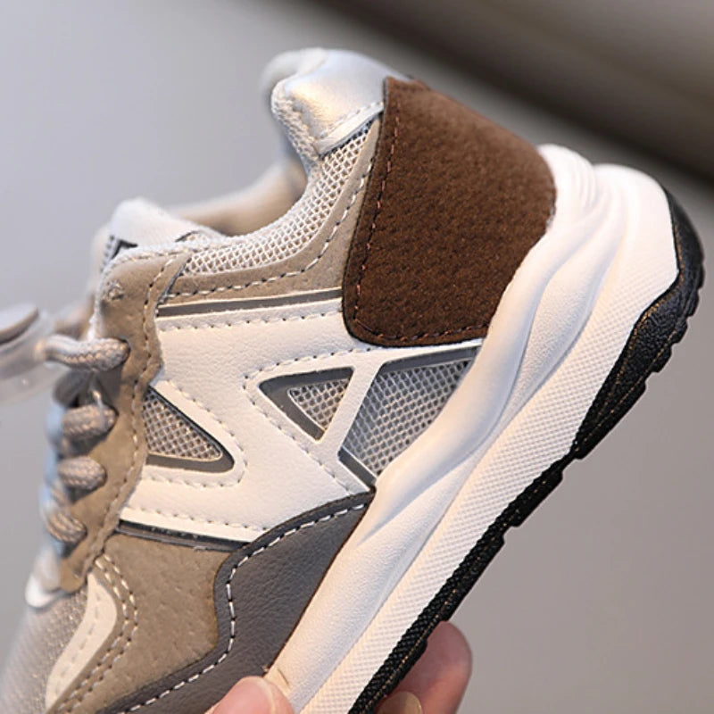 Kids Sport Shoes Fashion Mesh Breathable Boys Sneakers Spring